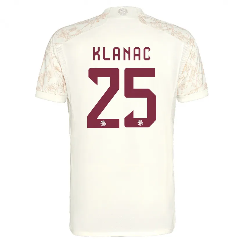 Danxen Niño Camiseta Luka Klanac #25 Blanquecino Equipación Tercera 2023/24 La Camisa