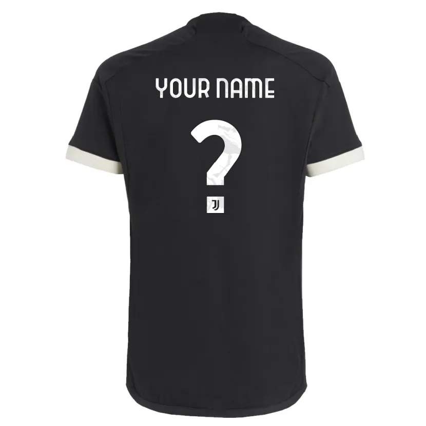 Danxen Niño Camiseta Su Nombre #0 Negro Equipación Tercera 2023/24 La Camisa