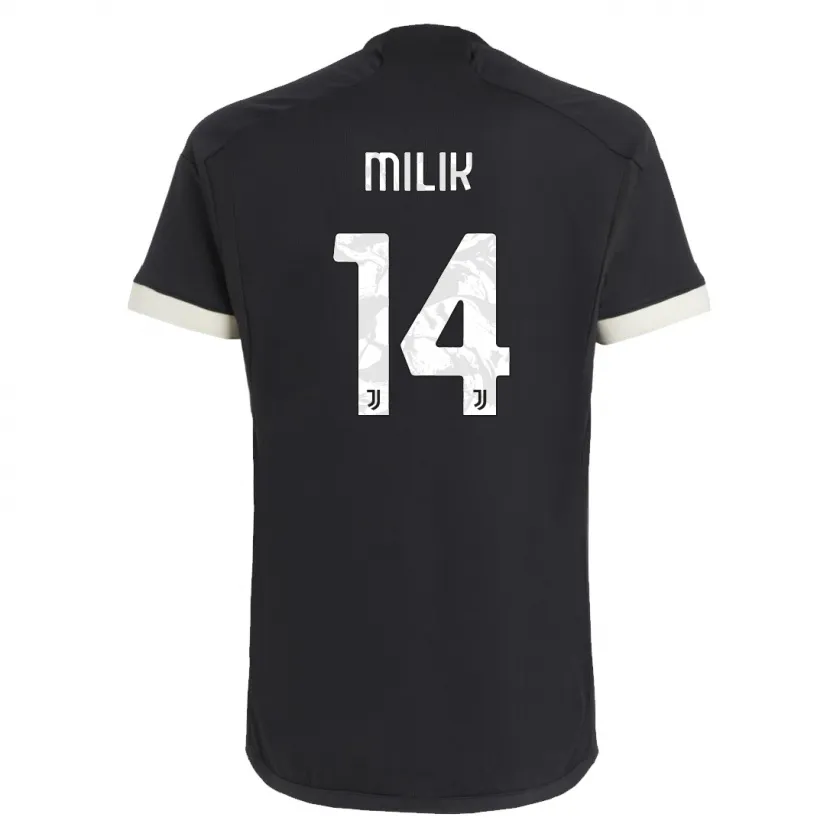 Danxen Niño Camiseta Arkadiusz Milik #14 Negro Equipación Tercera 2023/24 La Camisa