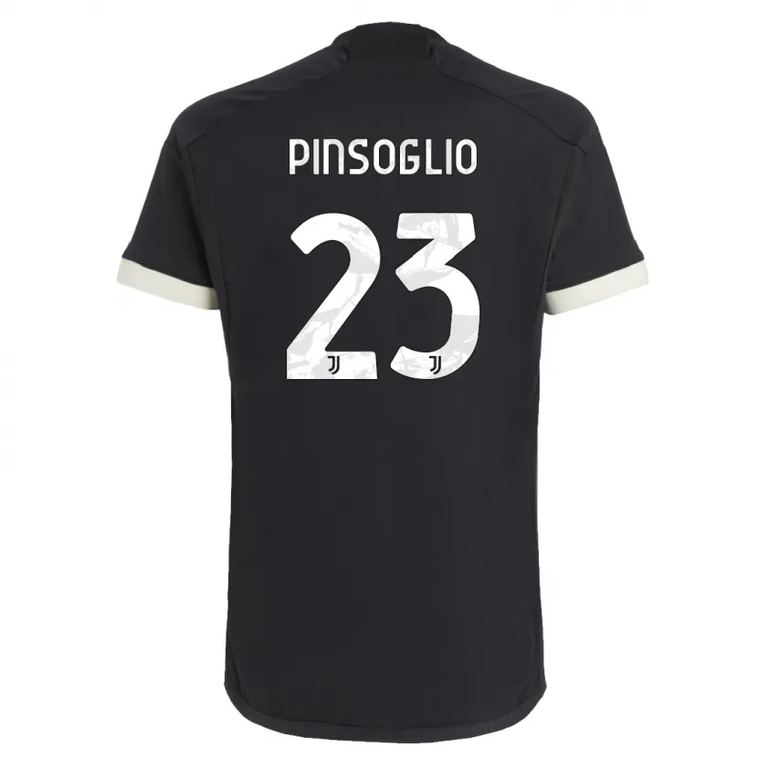 Danxen Niño Camiseta Carlo Pinsoglio #23 Negro Equipación Tercera 2023/24 La Camisa