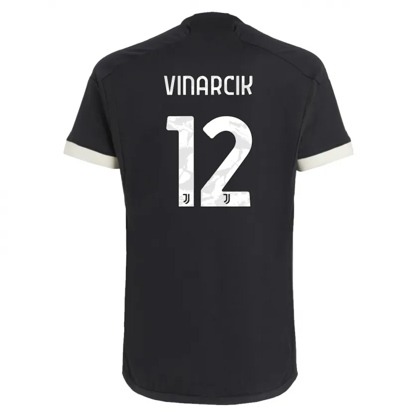 Danxen Niño Camiseta Jakub Vinarcik #12 Negro Equipación Tercera 2023/24 La Camisa