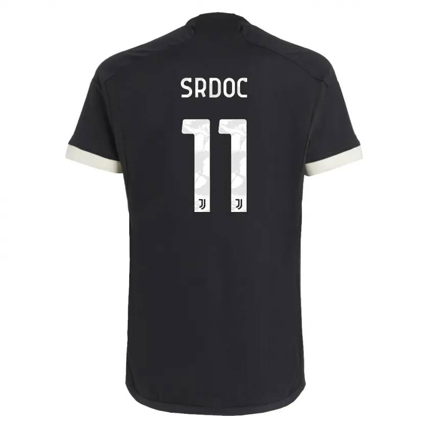 Danxen Niño Camiseta Ivano Srdoc #11 Negro Equipación Tercera 2023/24 La Camisa