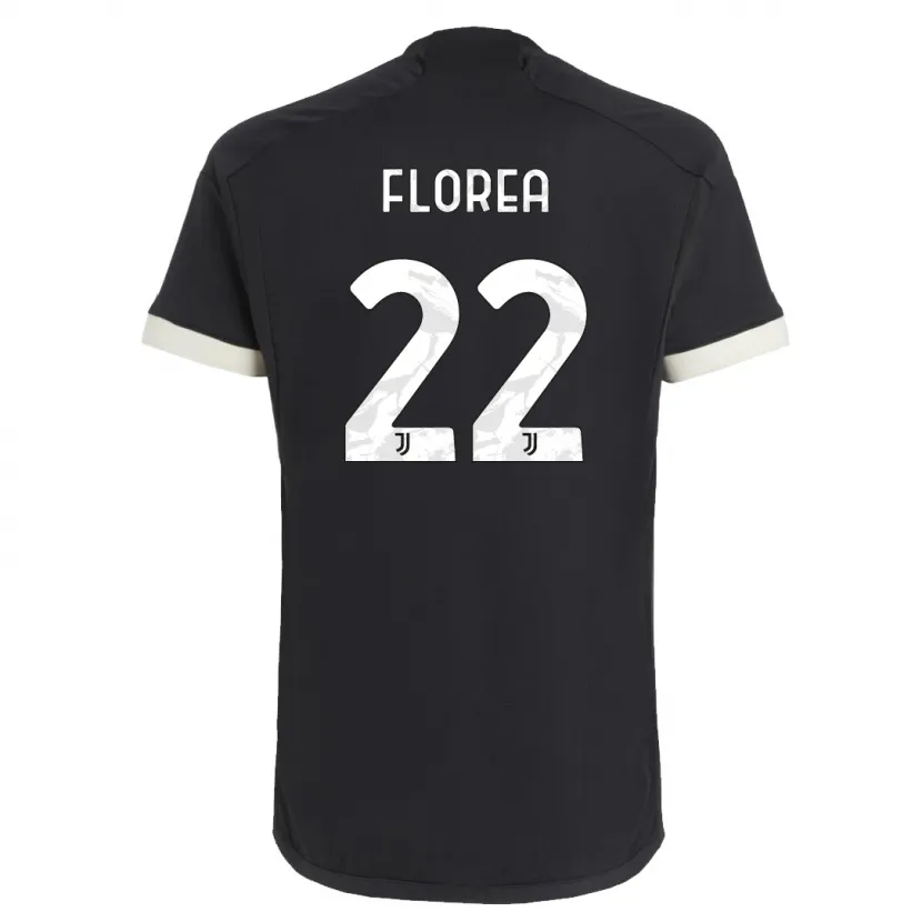 Danxen Niño Camiseta Andrei Florea #22 Negro Equipación Tercera 2023/24 La Camisa