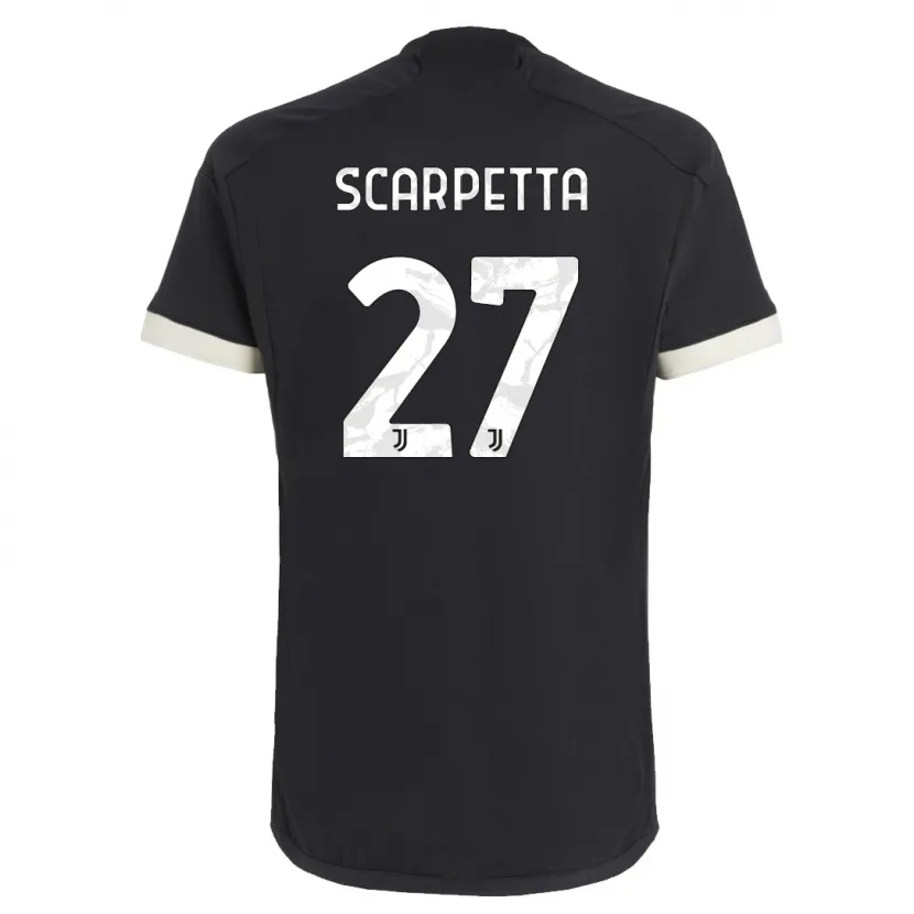 Danxen Niño Camiseta Jacopo Scarpetta #27 Negro Equipación Tercera 2023/24 La Camisa