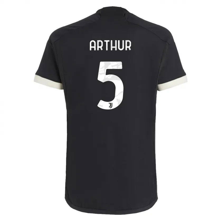 Danxen Niño Camiseta Arthur #5 Negro Equipación Tercera 2023/24 La Camisa