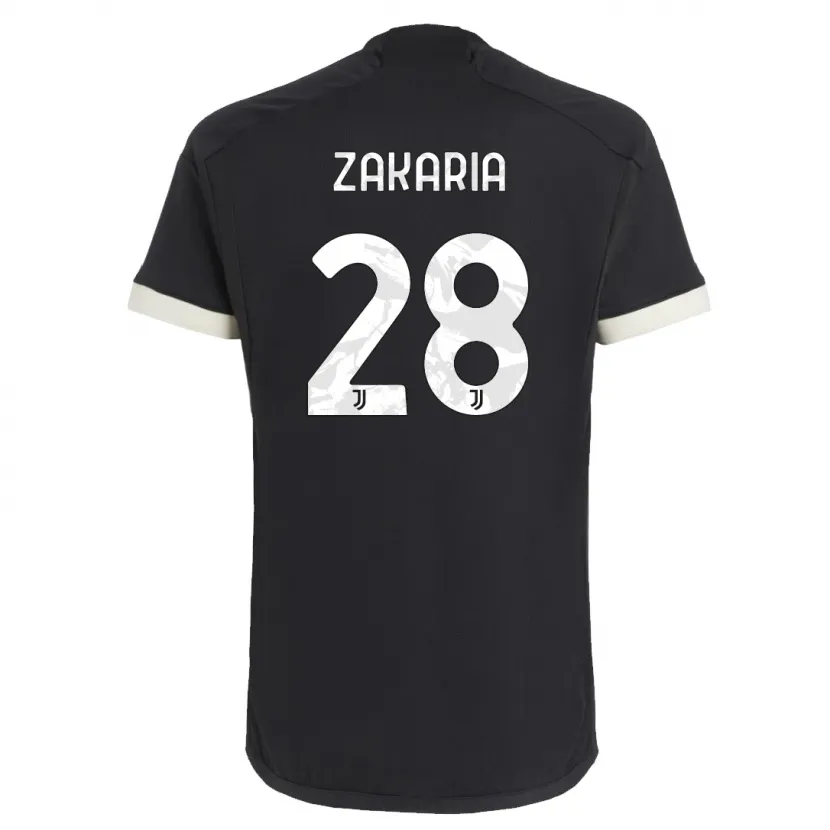 Danxen Niño Camiseta Denis Zakaria #28 Negro Equipación Tercera 2023/24 La Camisa