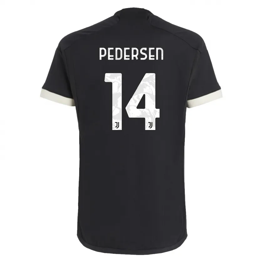 Danxen Niño Camiseta Sofie Junge Pedersen #14 Negro Equipación Tercera 2023/24 La Camisa