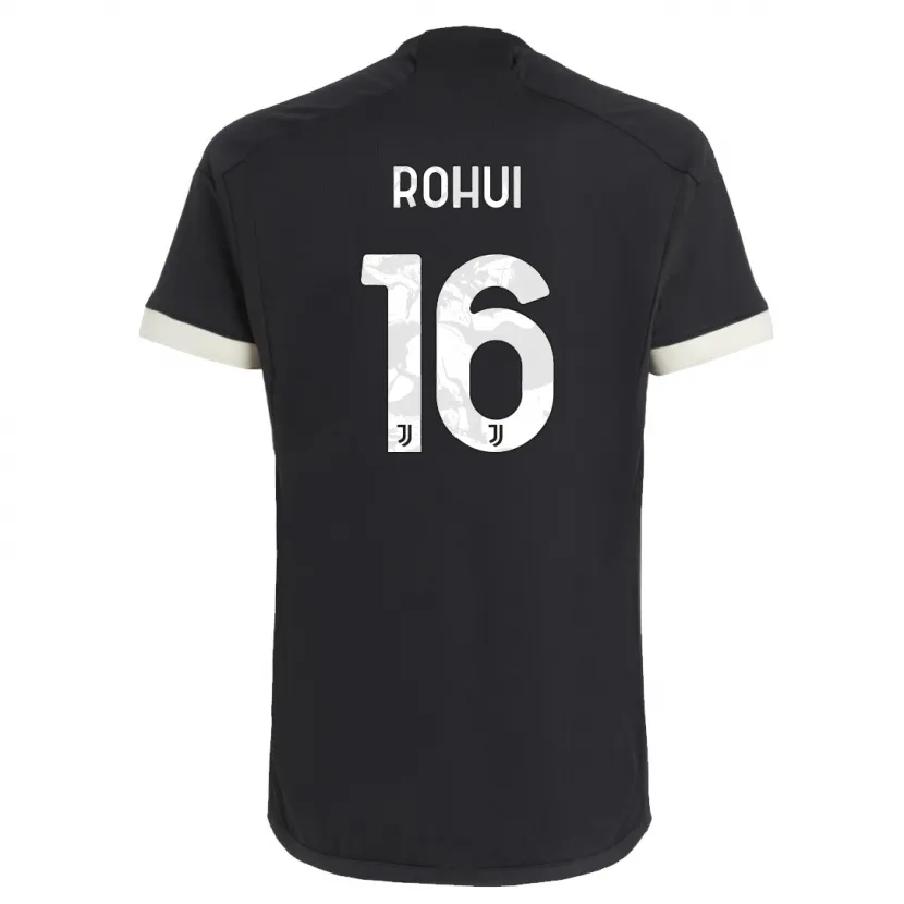 Danxen Niño Camiseta Jonas Rohui #16 Negro Equipación Tercera 2023/24 La Camisa