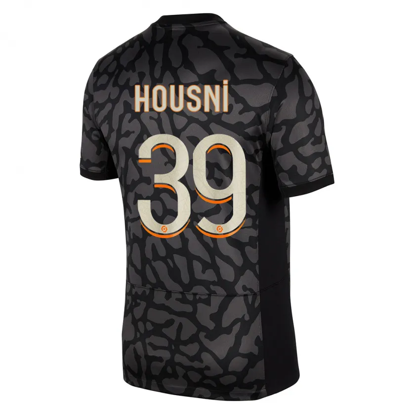 Danxen Niño Camiseta Ilyes Housni #39 Negro Equipación Tercera 2023/24 La Camisa