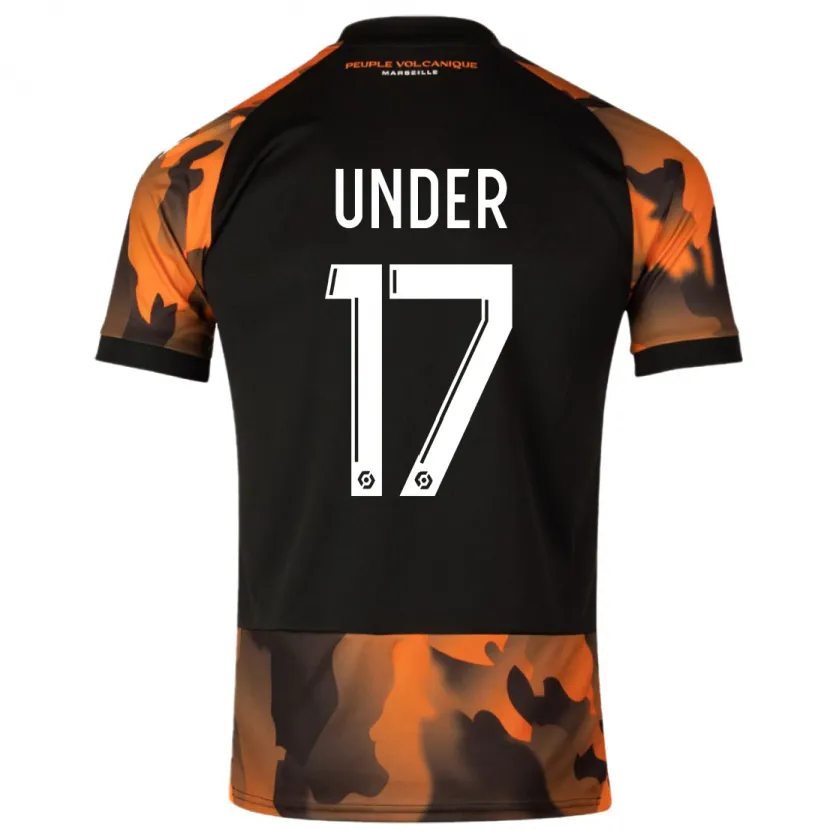 Danxen Niño Camiseta Cengiz Under #17 Negro Naranja Equipación Tercera 2023/24 La Camisa