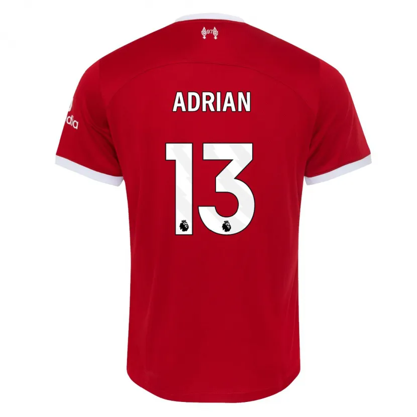 Danxen Hombre Camiseta Adrián #13 Rojo 1ª Equipación 2023/24 La Camisa