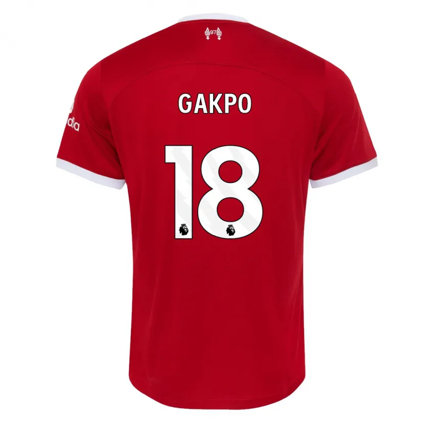 Danxen Hombre Camiseta Cody Gakpo #18 Rojo 1ª Equipación 2023/24 La Camisa