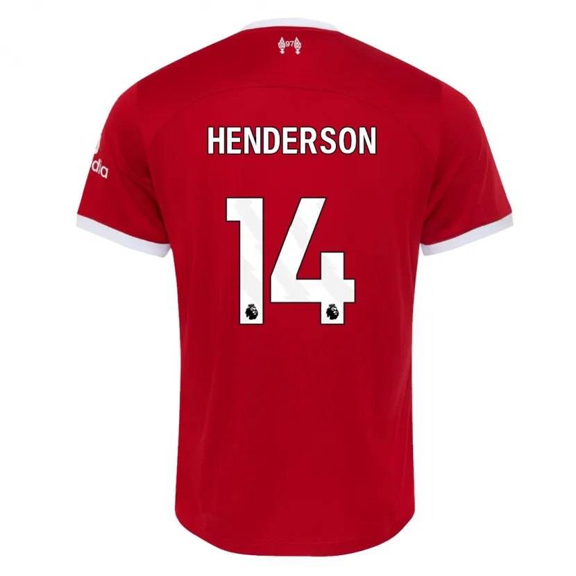 Danxen Hombre Camiseta Henderson #14 Rojo 1ª Equipación 2023/24 La Camisa