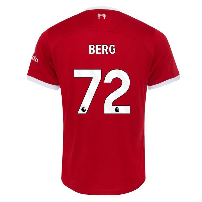 Danxen Hombre Camiseta Sepp Van Den Berg #72 Rojo 1ª Equipación 2023/24 La Camisa