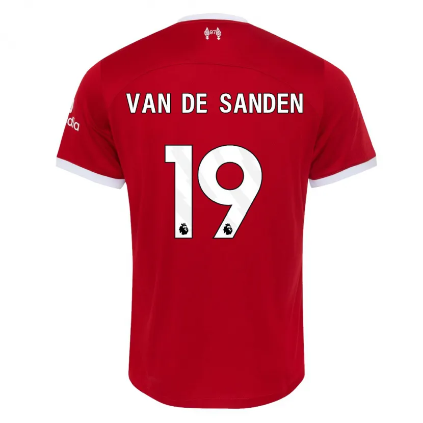 Danxen Hombre Camiseta Shanice Van De Sanden #19 Rojo 1ª Equipación 2023/24 La Camisa