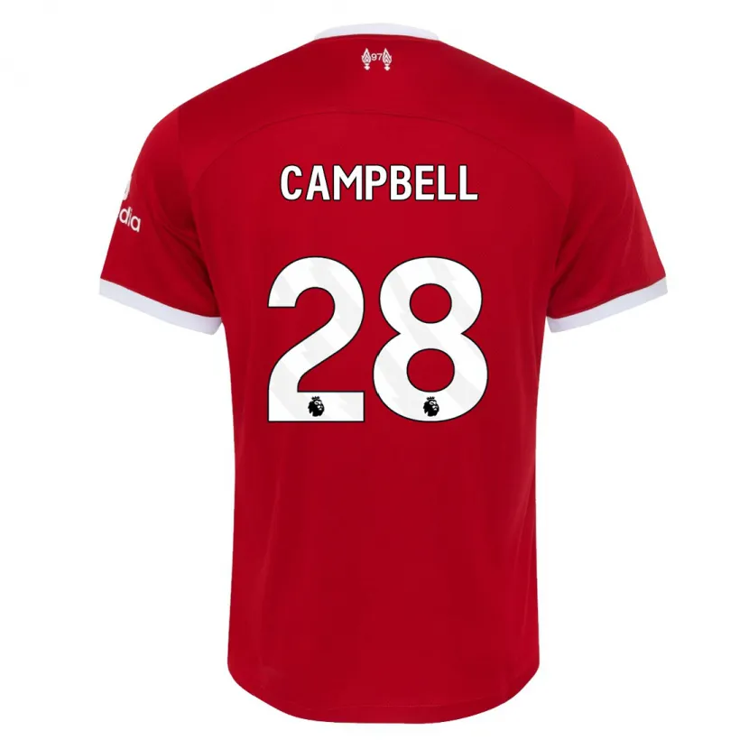 Danxen Hombre Camiseta Megan Campbell #28 Rojo 1ª Equipación 2023/24 La Camisa