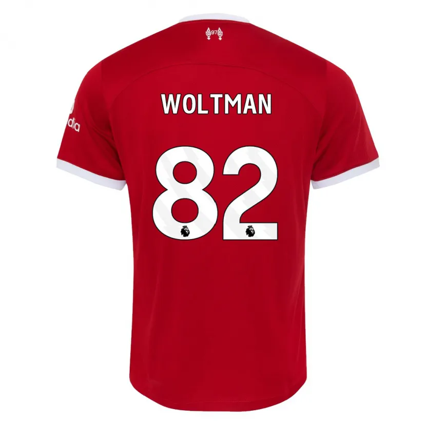 Danxen Hombre Camiseta Max Woltman #82 Rojo 1ª Equipación 2023/24 La Camisa