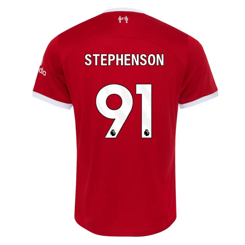 Danxen Hombre Camiseta Luca Stephenson #91 Rojo 1ª Equipación 2023/24 La Camisa