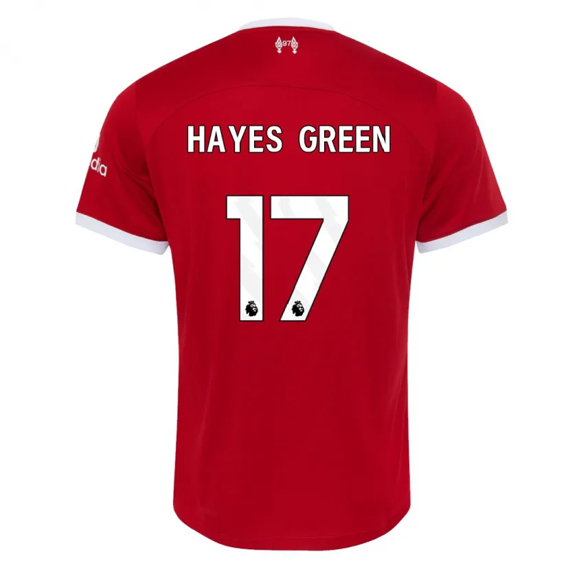 Danxen Hombre Camiseta Charlie Hayes-Green #17 Rojo 1ª Equipación 2023/24 La Camisa