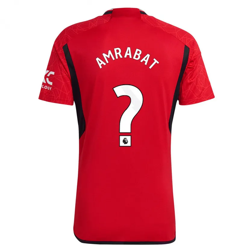 Danxen Hombre Camiseta Sofyan Amrabat #0 Rojo 1ª Equipación 2023/24 La Camisa