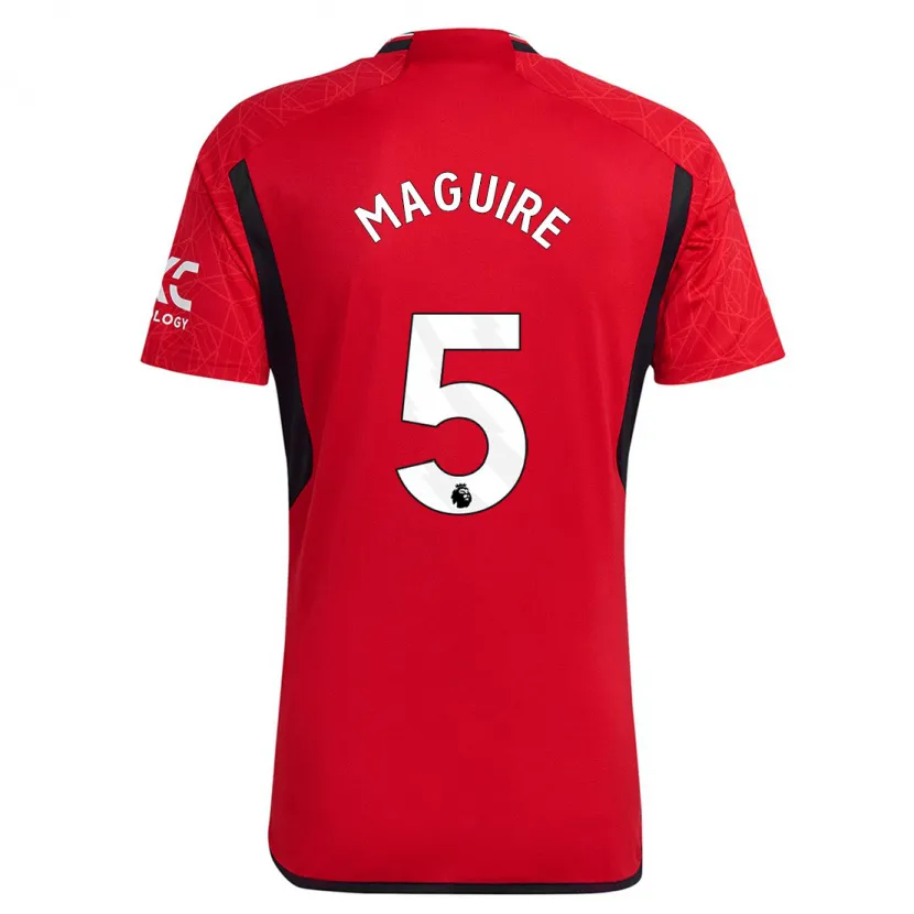 Danxen Hombre Camiseta Harry Maguire #5 Rojo 1ª Equipación 2023/24 La Camisa