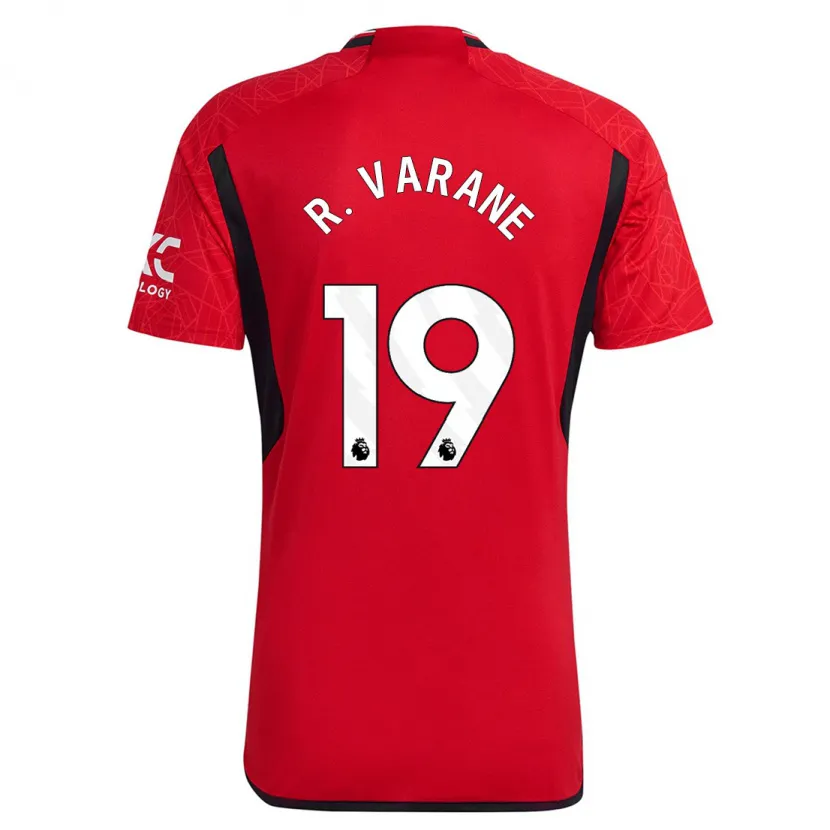 Danxen Hombre Camiseta Raphaël Varane #19 Rojo 1ª Equipación 2023/24 La Camisa