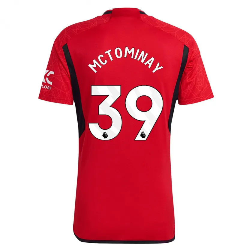 Danxen Hombre Camiseta Scott Mctominay #39 Rojo 1ª Equipación 2023/24 La Camisa