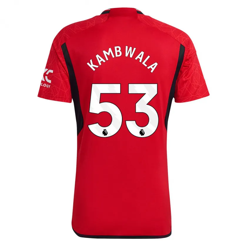 Danxen Hombre Camiseta Willy Kambwala #53 Rojo 1ª Equipación 2023/24 La Camisa