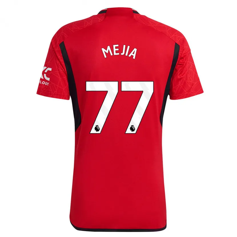 Danxen Hombre Camiseta Mateo Mejia #77 Rojo 1ª Equipación 2023/24 La Camisa