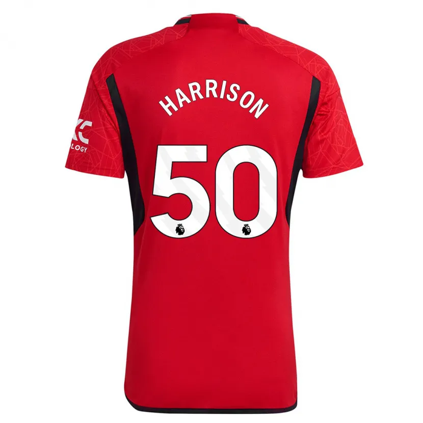 Danxen Hombre Camiseta Elyh Harrison #50 Rojo 1ª Equipación 2023/24 La Camisa