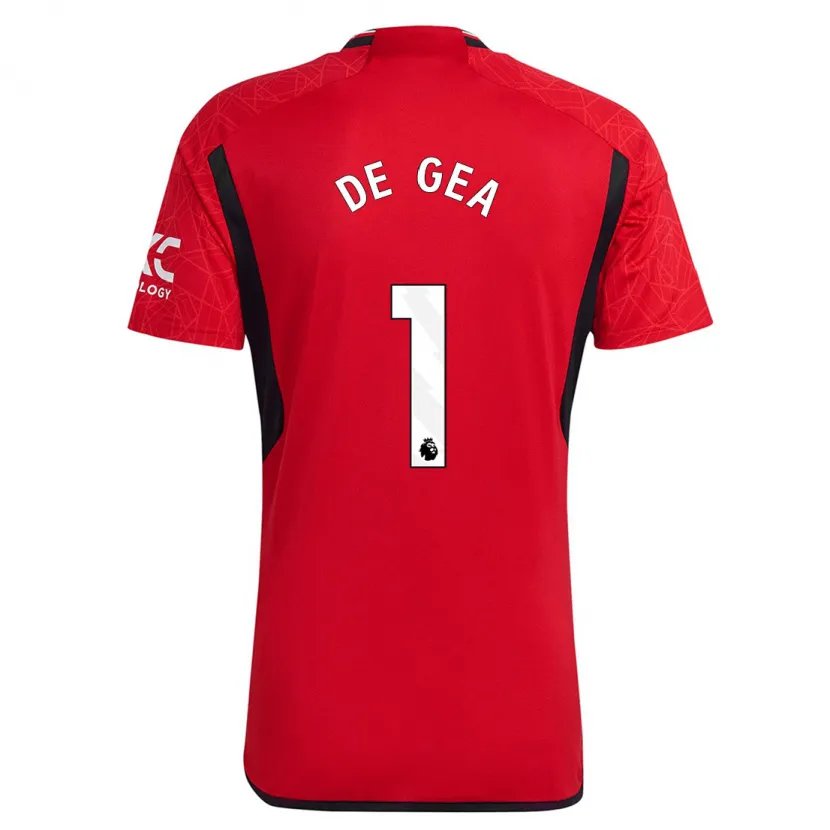 Danxen Hombre Camiseta David De Gea #1 Rojo 1ª Equipación 2023/24 La Camisa