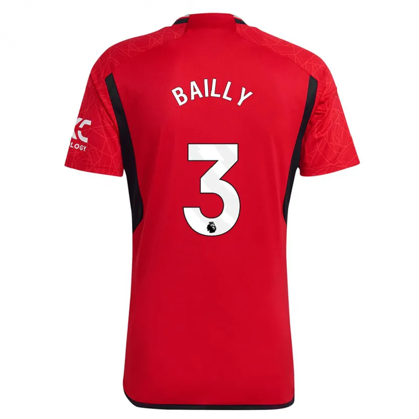 Danxen Hombre Camiseta Eric Bailly #3 Rojo 1ª Equipación 2023/24 La Camisa