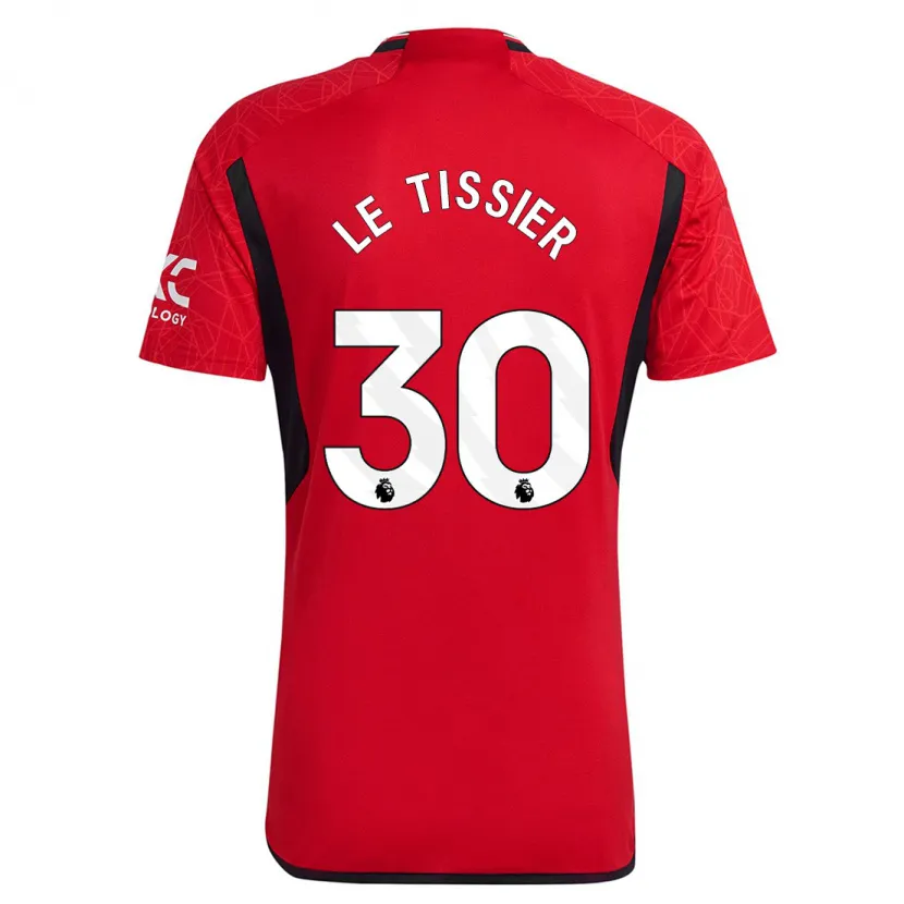 Danxen Hombre Camiseta Maya Le Tissier #30 Rojo 1ª Equipación 2023/24 La Camisa