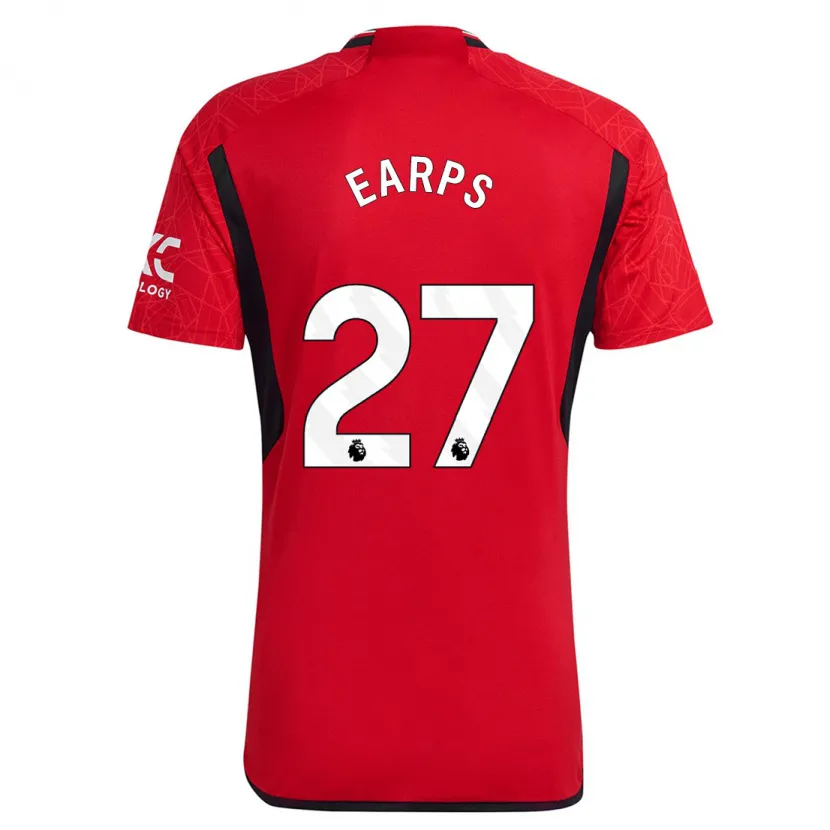 Danxen Hombre Camiseta Mary Earps #27 Rojo 1ª Equipación 2023/24 La Camisa