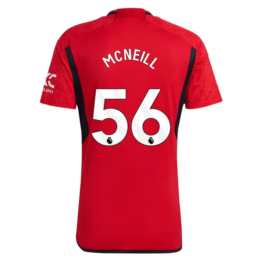 Danxen Hombre Camiseta Charlie Mcneill #56 Rojo 1ª Equipación 2023/24 La Camisa