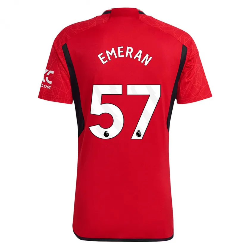 Danxen Hombre Camiseta Noam Emeran #57 Rojo 1ª Equipación 2023/24 La Camisa