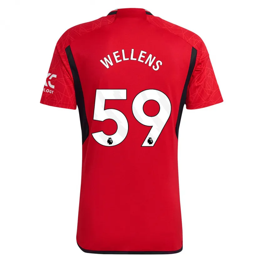 Danxen Hombre Camiseta Charlie Wellens #59 Rojo 1ª Equipación 2023/24 La Camisa