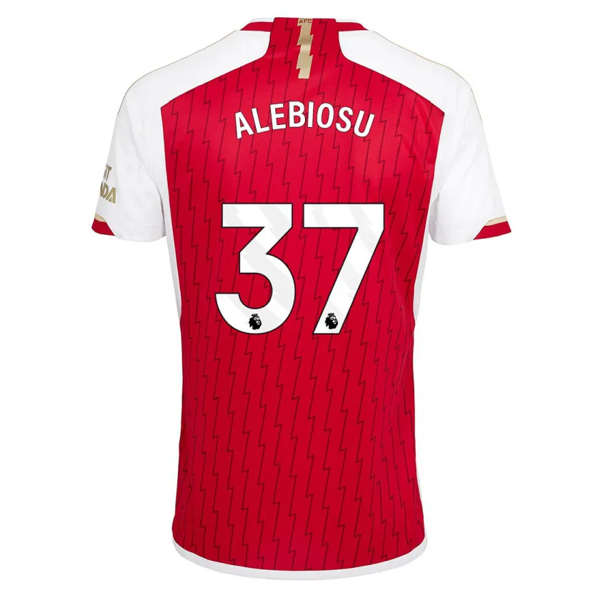 Danxen Hombre Camiseta Ryan Alebiosu #37 Rojo 1ª Equipación 2023/24 La Camisa