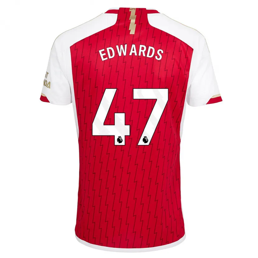 Danxen Hombre Camiseta Khayon Edwards #47 Rojo 1ª Equipación 2023/24 La Camisa