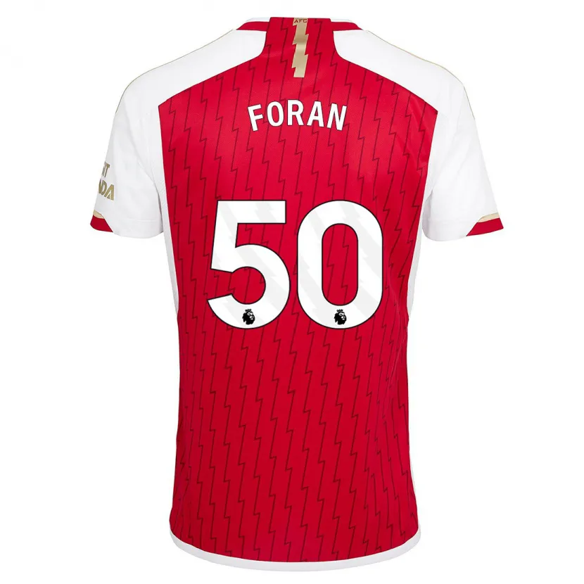 Danxen Hombre Camiseta Taylor Foran #50 Rojo 1ª Equipación 2023/24 La Camisa