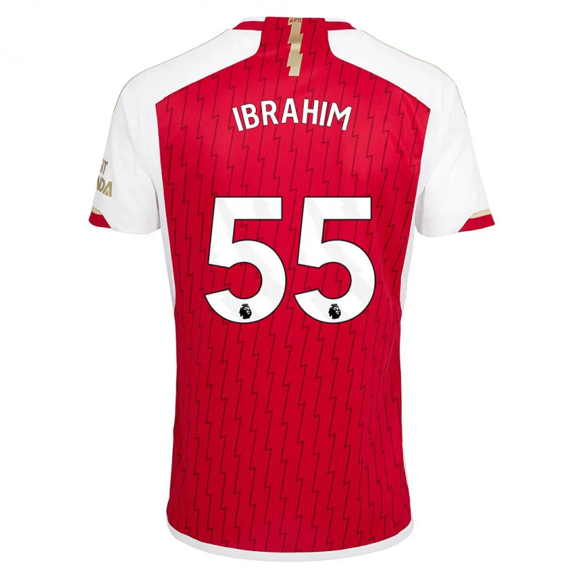 Danxen Hombre Camiseta Bradley Ibrahim #55 Rojo 1ª Equipación 2023/24 La Camisa