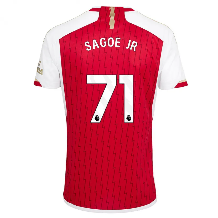 Danxen Hombre Camiseta Charles Sagoe Jr #71 Rojo 1ª Equipación 2023/24 La Camisa