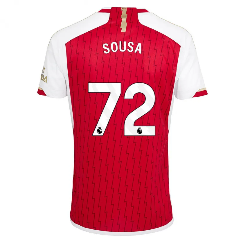 Danxen Hombre Camiseta Lino Sousa #72 Rojo 1ª Equipación 2023/24 La Camisa