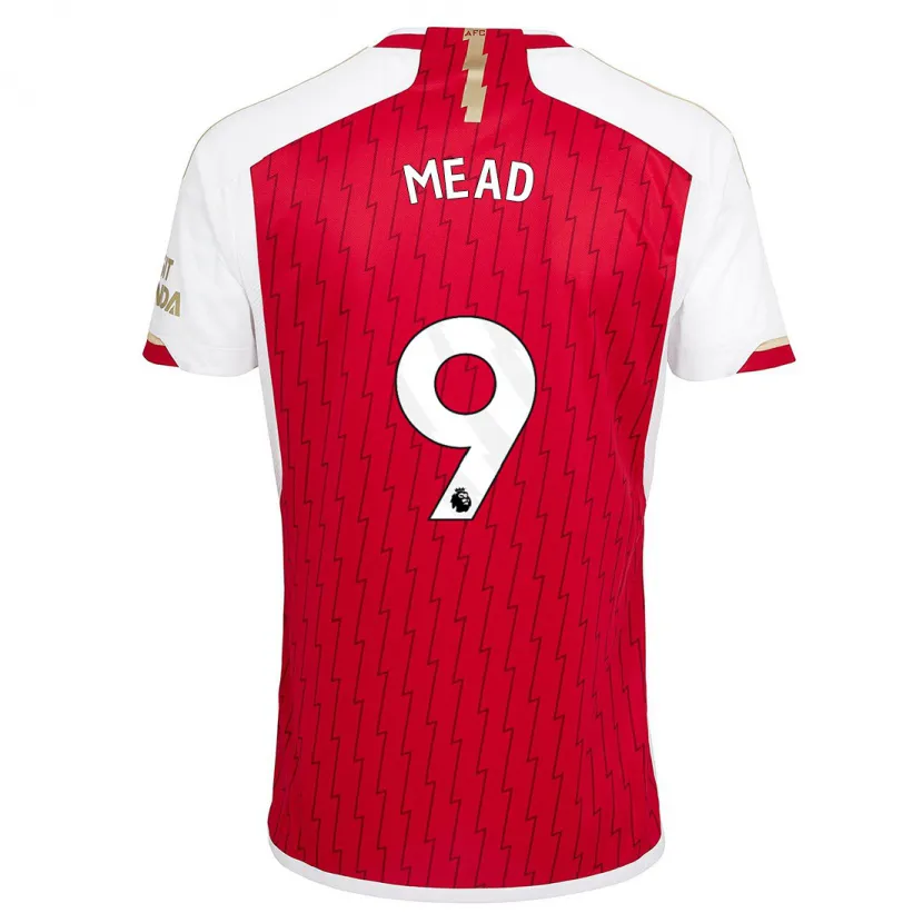 Danxen Hombre Camiseta Beth Mead #9 Rojo 1ª Equipación 2023/24 La Camisa