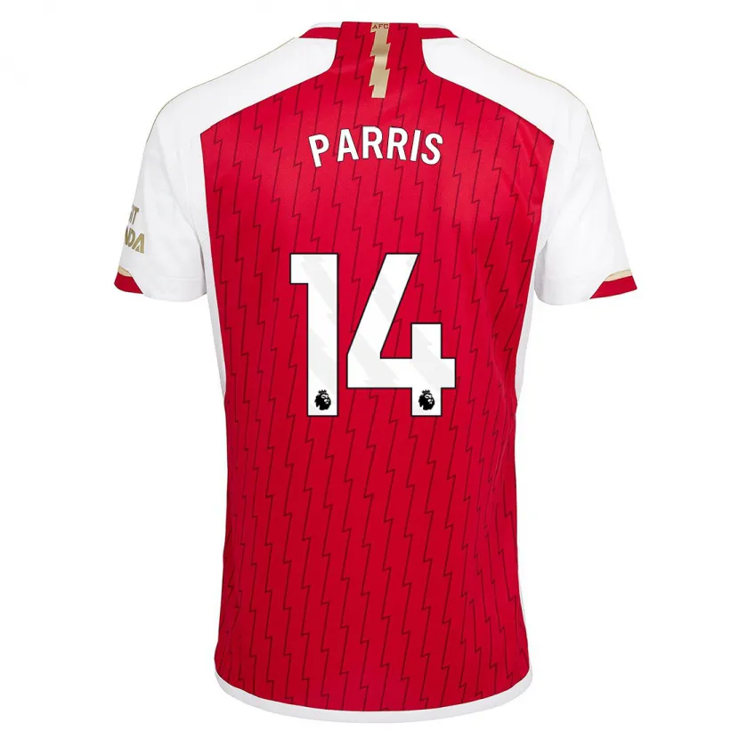 Danxen Hombre Camiseta Nikita Parris #14 Rojo 1ª Equipación 2023/24 La Camisa