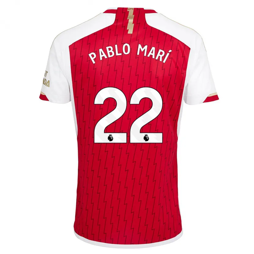 Danxen Hombre Camiseta Pablo Mari #22 Rojo 1ª Equipación 2023/24 La Camisa