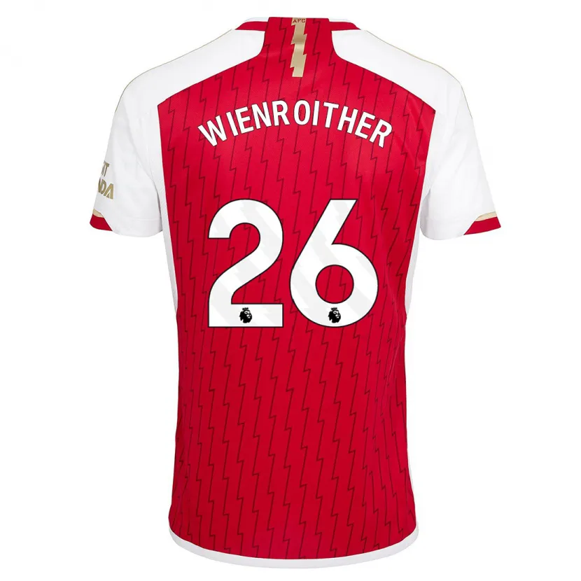 Danxen Hombre Camiseta Laura Wienroither #26 Rojo 1ª Equipación 2023/24 La Camisa