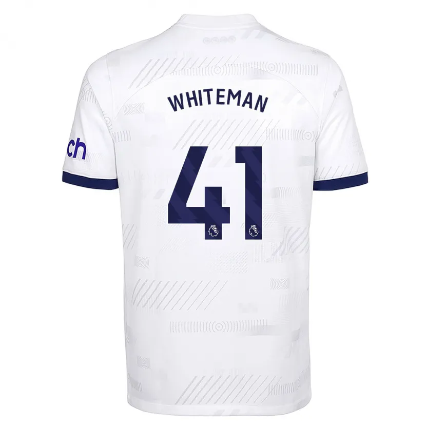 Danxen Hombre Camiseta Alfie Whiteman #41 Blanco 1ª Equipación 2023/24 La Camisa