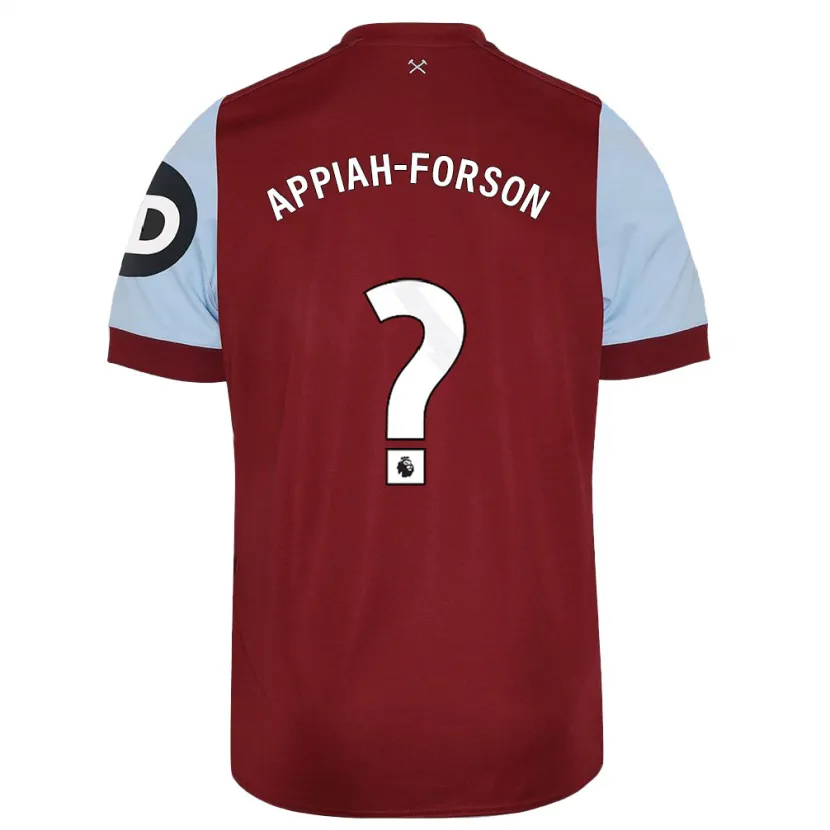 Danxen Hombre Camiseta Keenan Appiah-Forson #0 Granate 1ª Equipación 2023/24 La Camisa