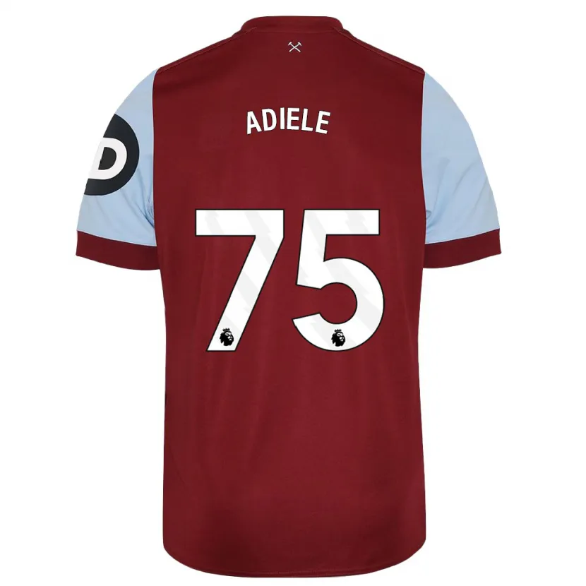 Danxen Hombre Camiseta Emeka Adiele #75 Granate 1ª Equipación 2023/24 La Camisa